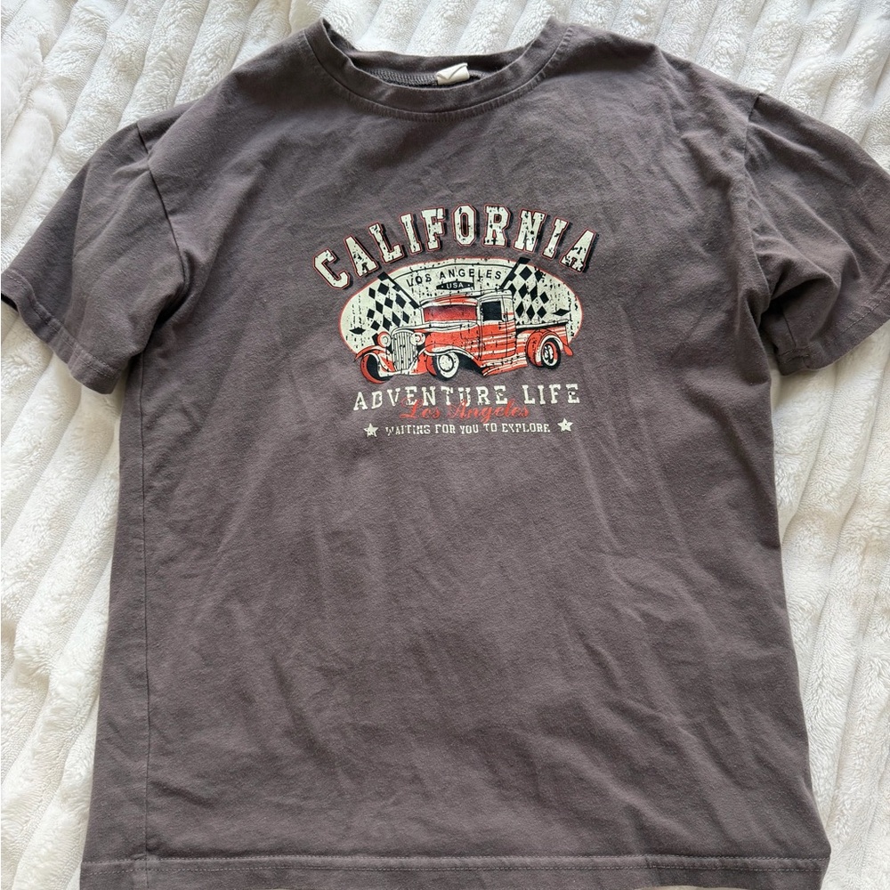 California Adventure Life graphic T-Shirt - Gray